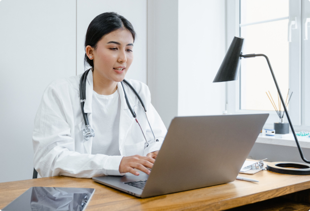 A provider booking an appointment